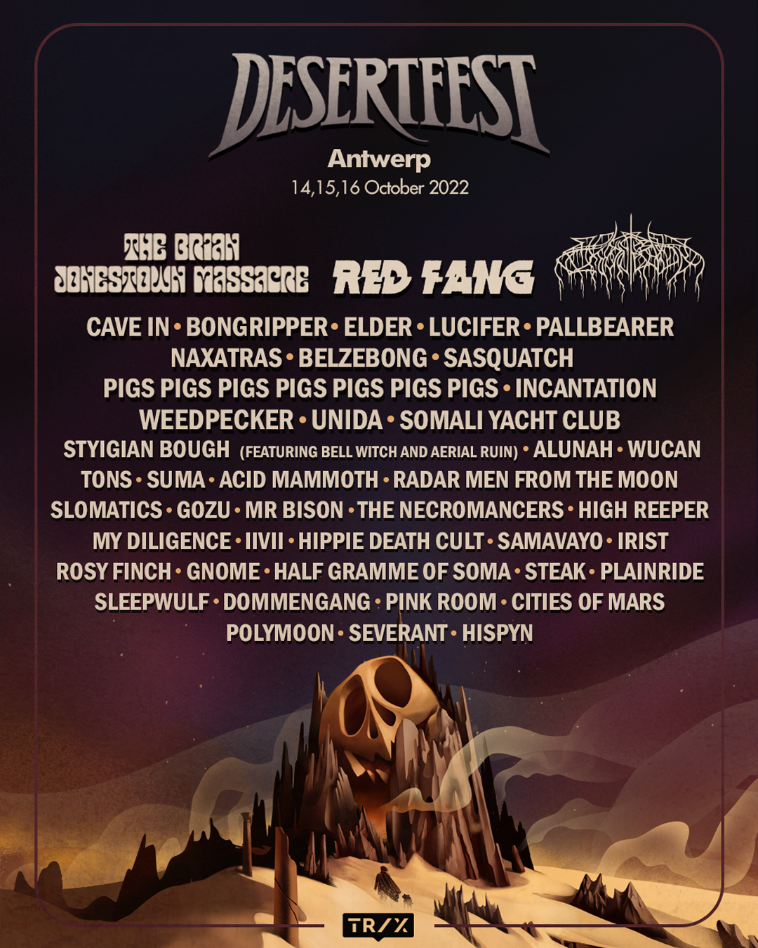 Desertfest Antwerp 2022 full lineup